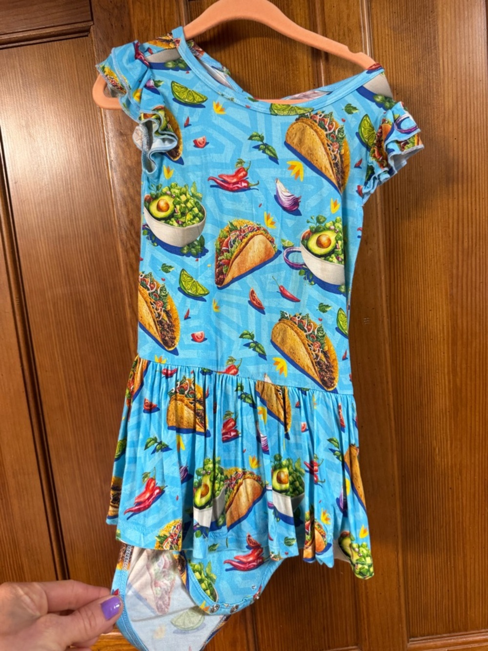 Bums & Roses Ruffle Dress